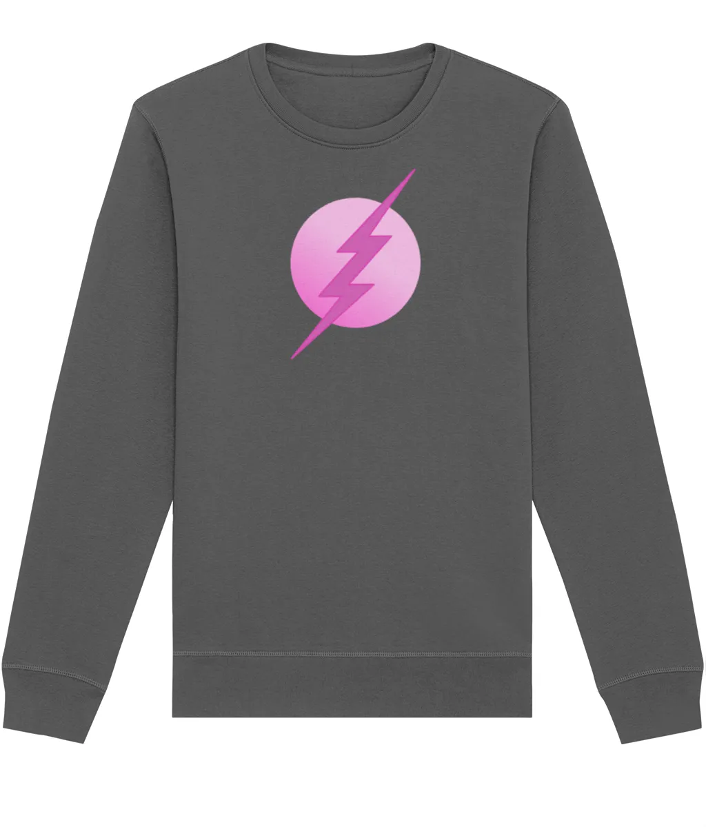 Pink Superhero Organic Sweatshirt