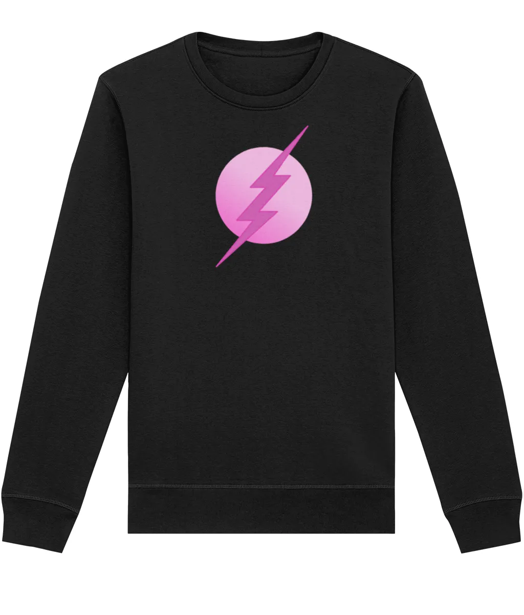 Pink Superhero Organic Sweatshirt