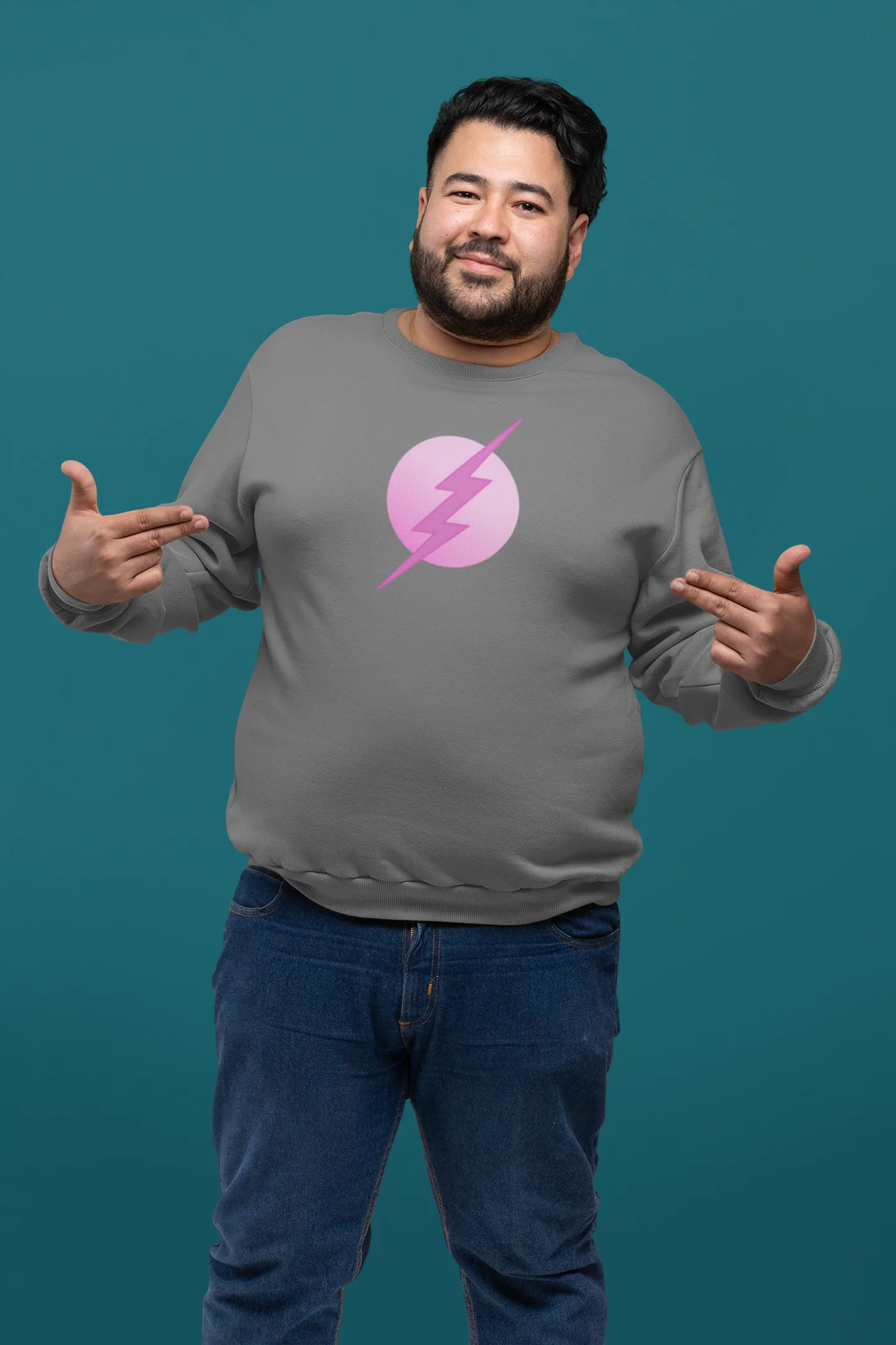 Pink Superhero Organic Sweatshirt