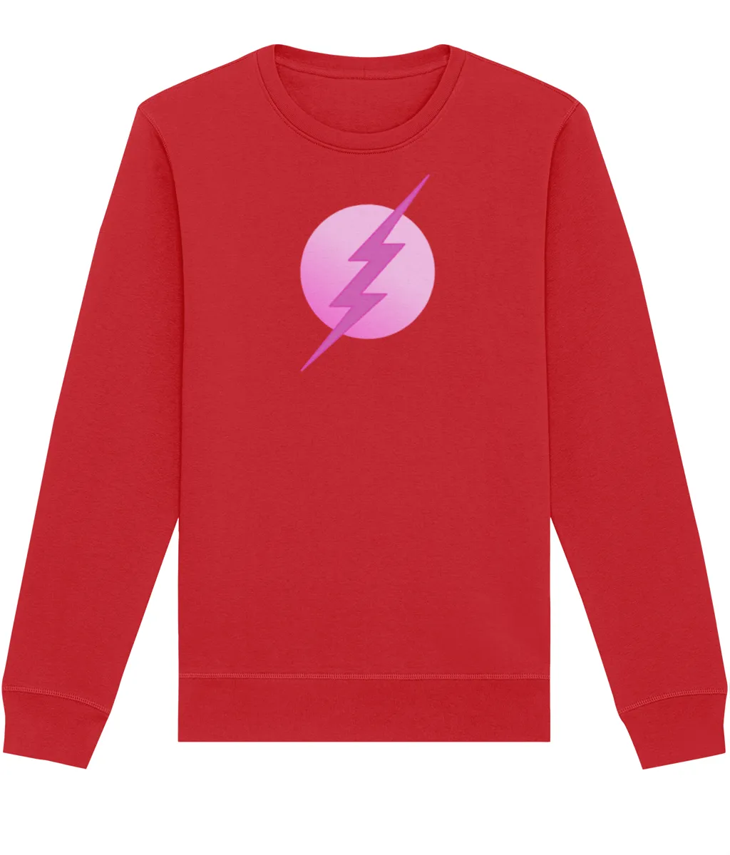 Pink Superhero Organic Sweatshirt