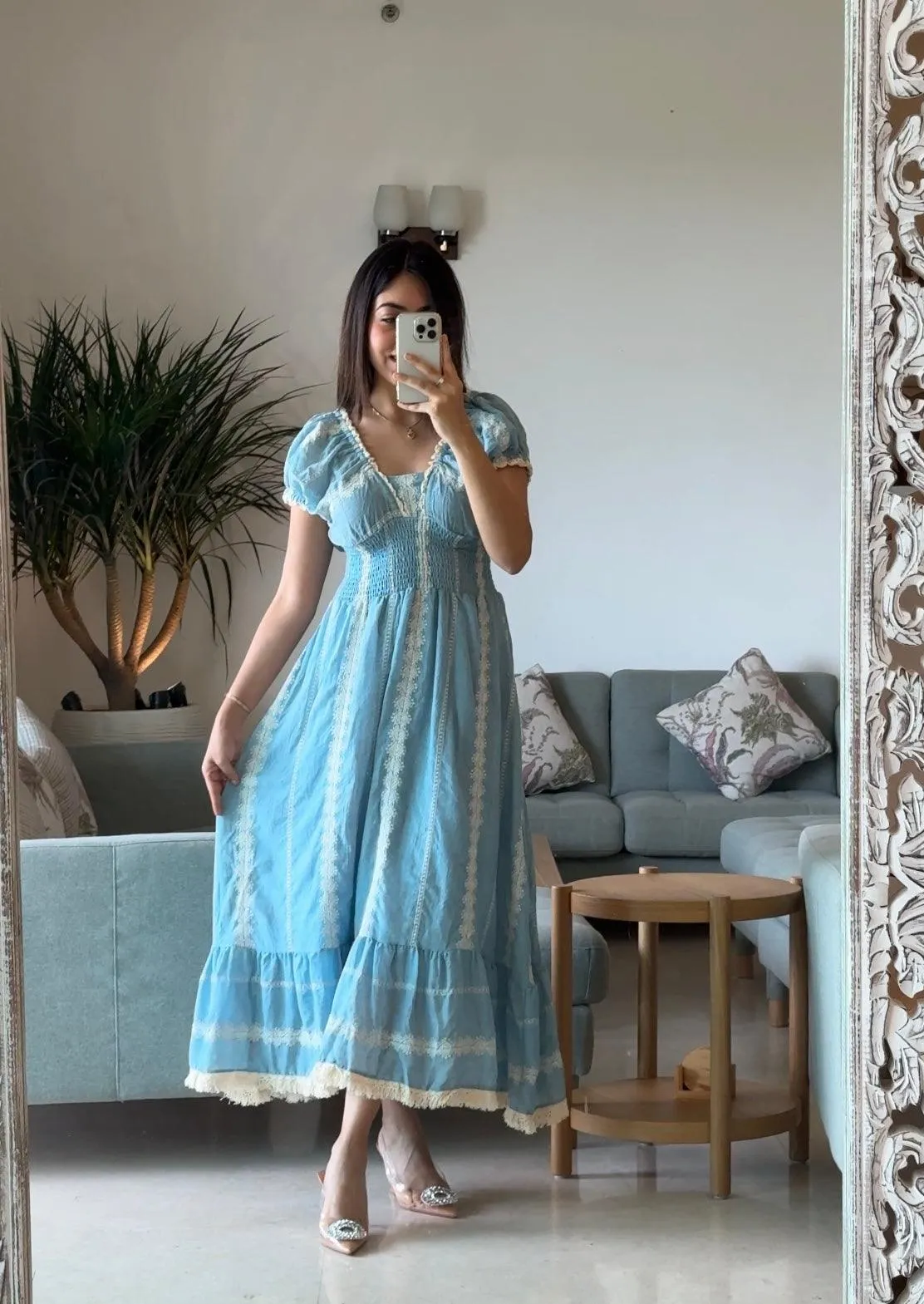 Raven Summer Maxi Dress in blue