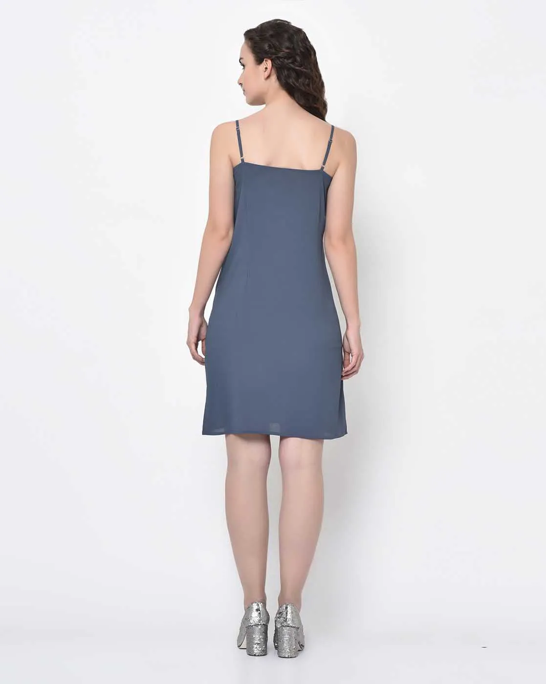 Stone Blue Spaghetti Dress