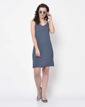 Stone Blue Spaghetti Dress
