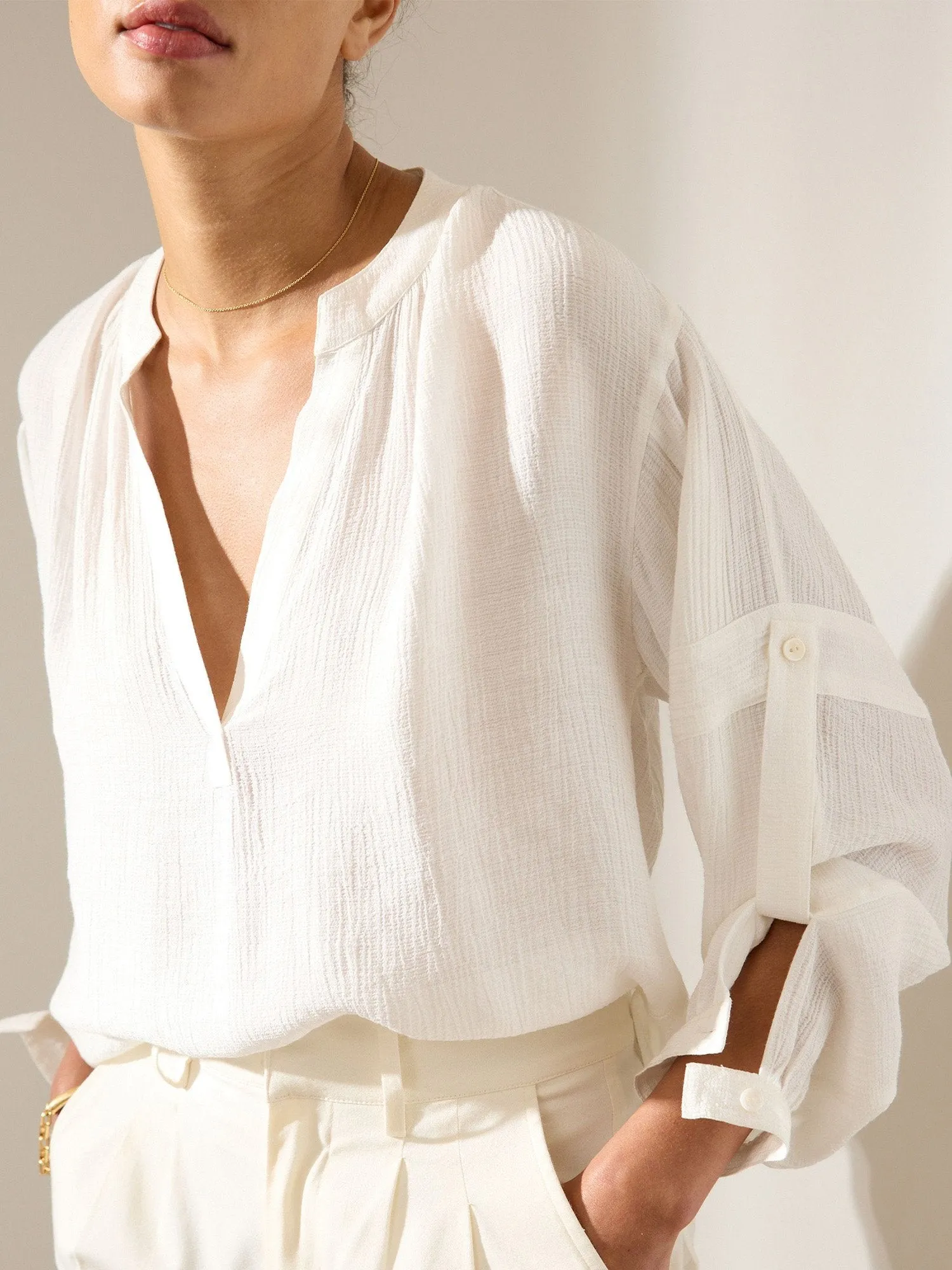 The Jaxon Shirred Popover