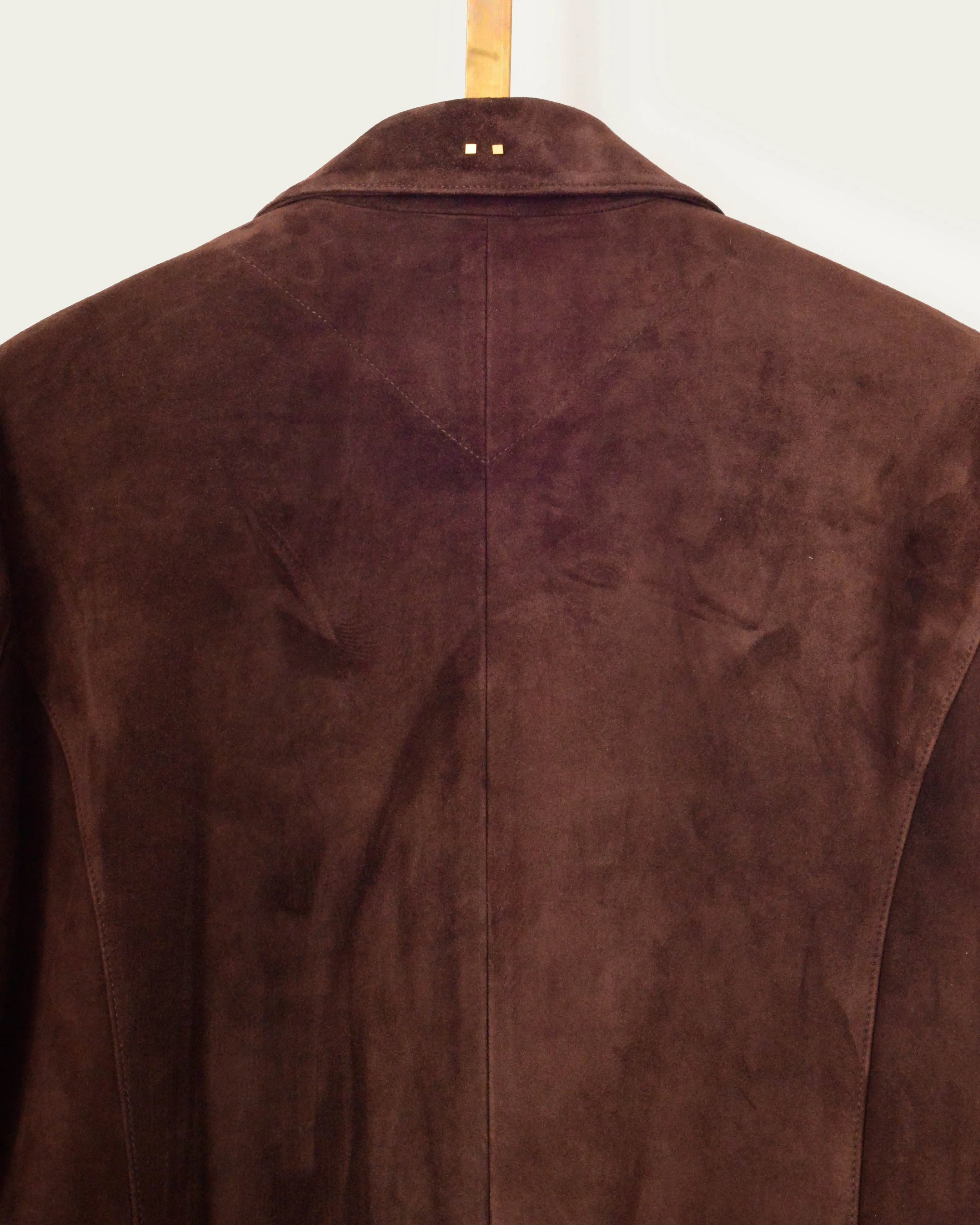 The Nichols Jacket: Hickory Calf Suede