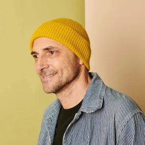 Unisex Electric yellow Lambswool Beanie