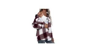 Winter Long Sleeve Cashmere Plaid Casual Shirt