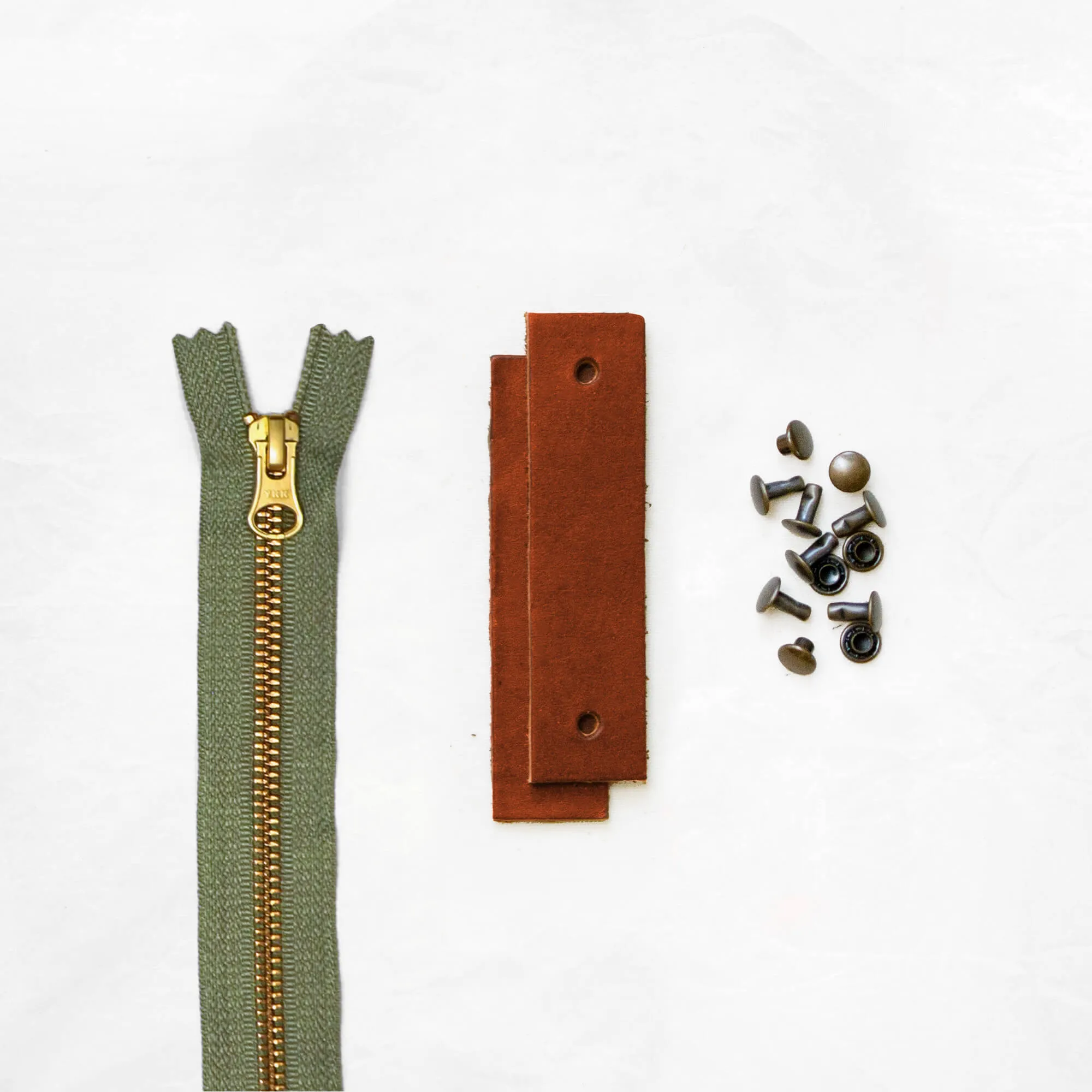 Woodland - Chestnut Leather   Hardware Kit