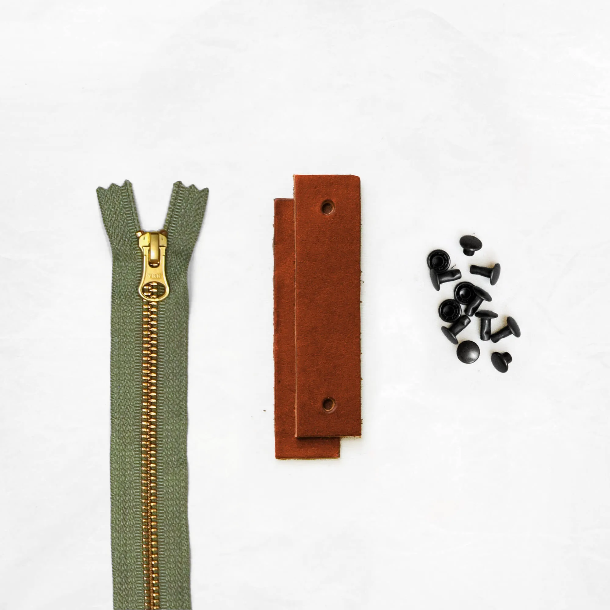 Woodland - Chestnut Leather   Hardware Kit