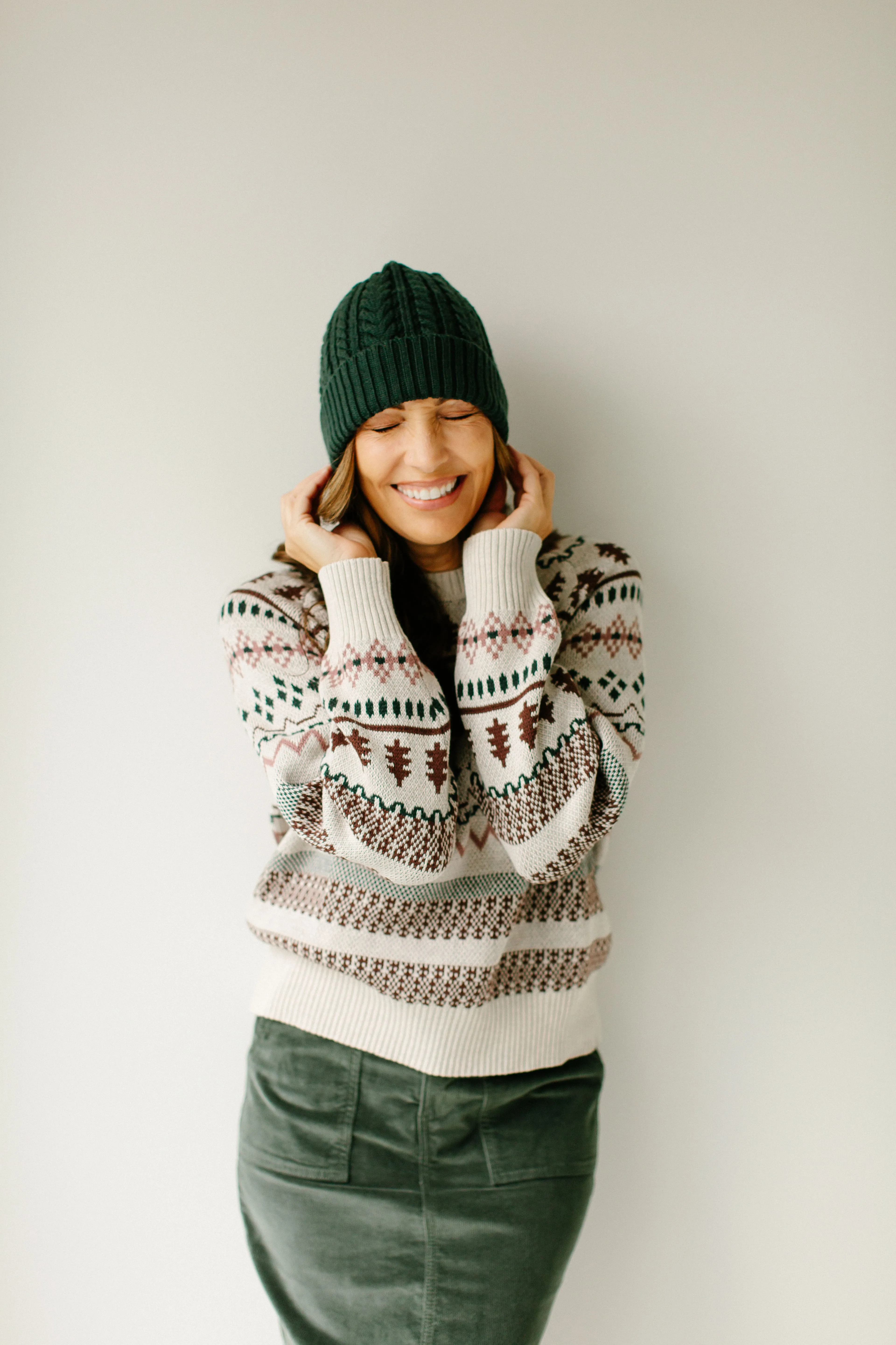 Wool Cable Knit Beanie