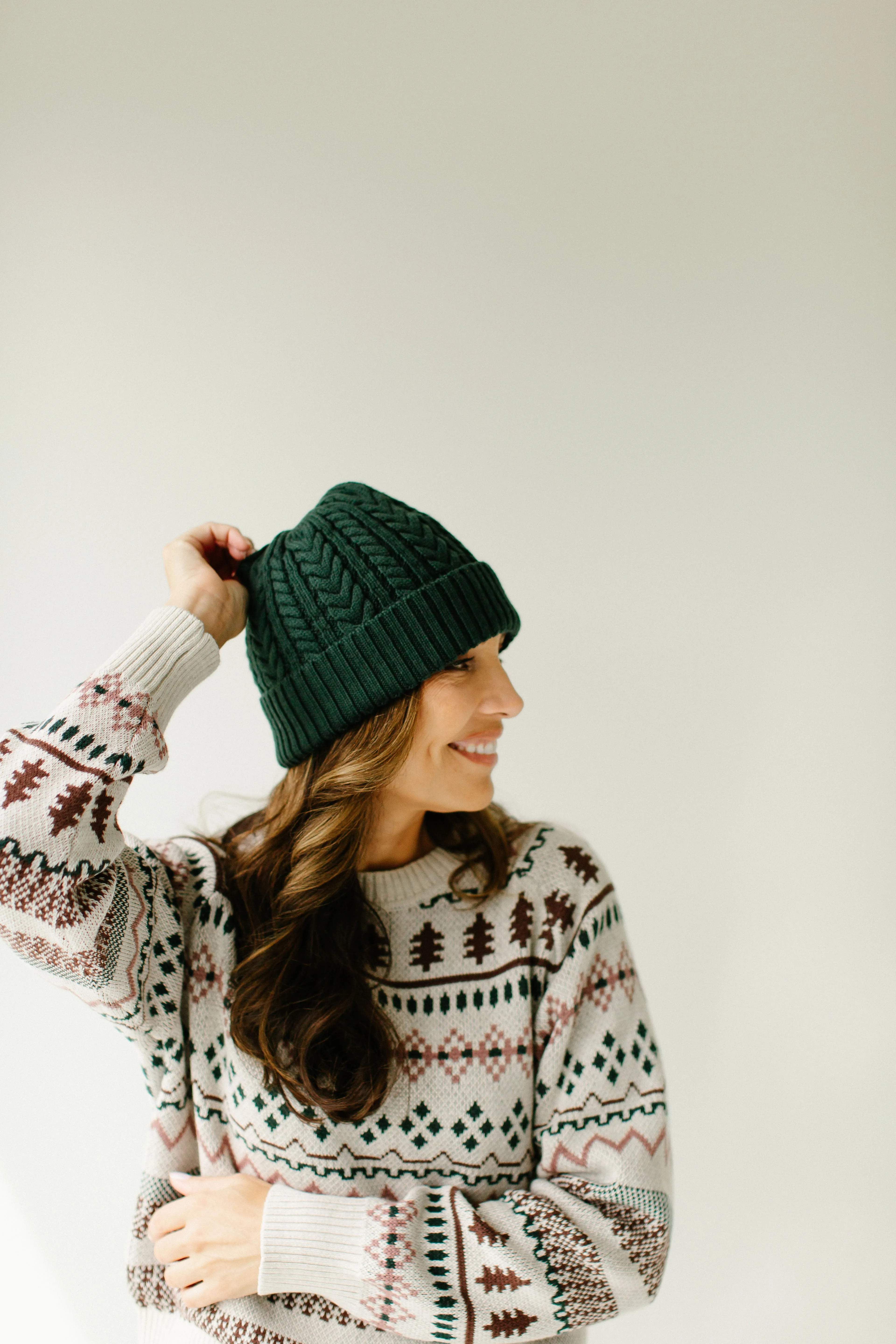 Wool Cable Knit Beanie