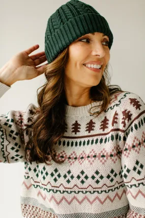 Wool Cable Knit Beanie